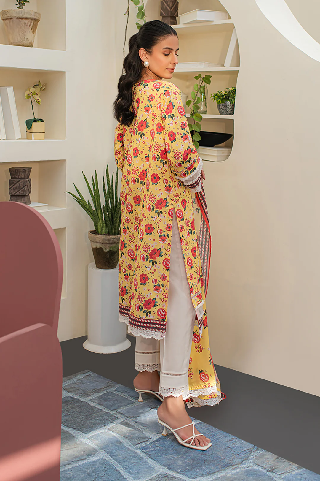 Embroidered Shirt Dupatta - 1168 - Image 5