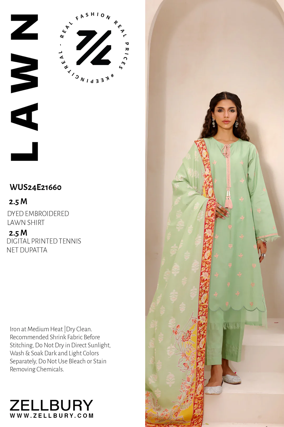 Embroidered Shirt Dupatta - 1660 - Image 8