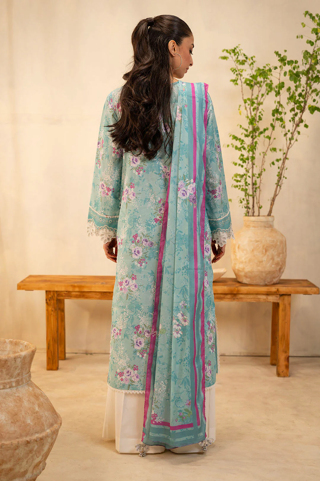 Embroidered Shirt Dupatta - 0021 - Image 5