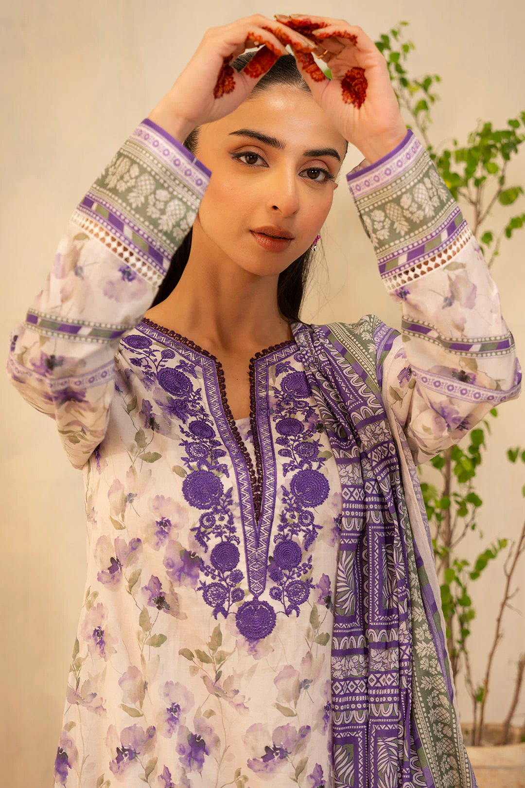 Embroidered Shirt Dupatta - 0022