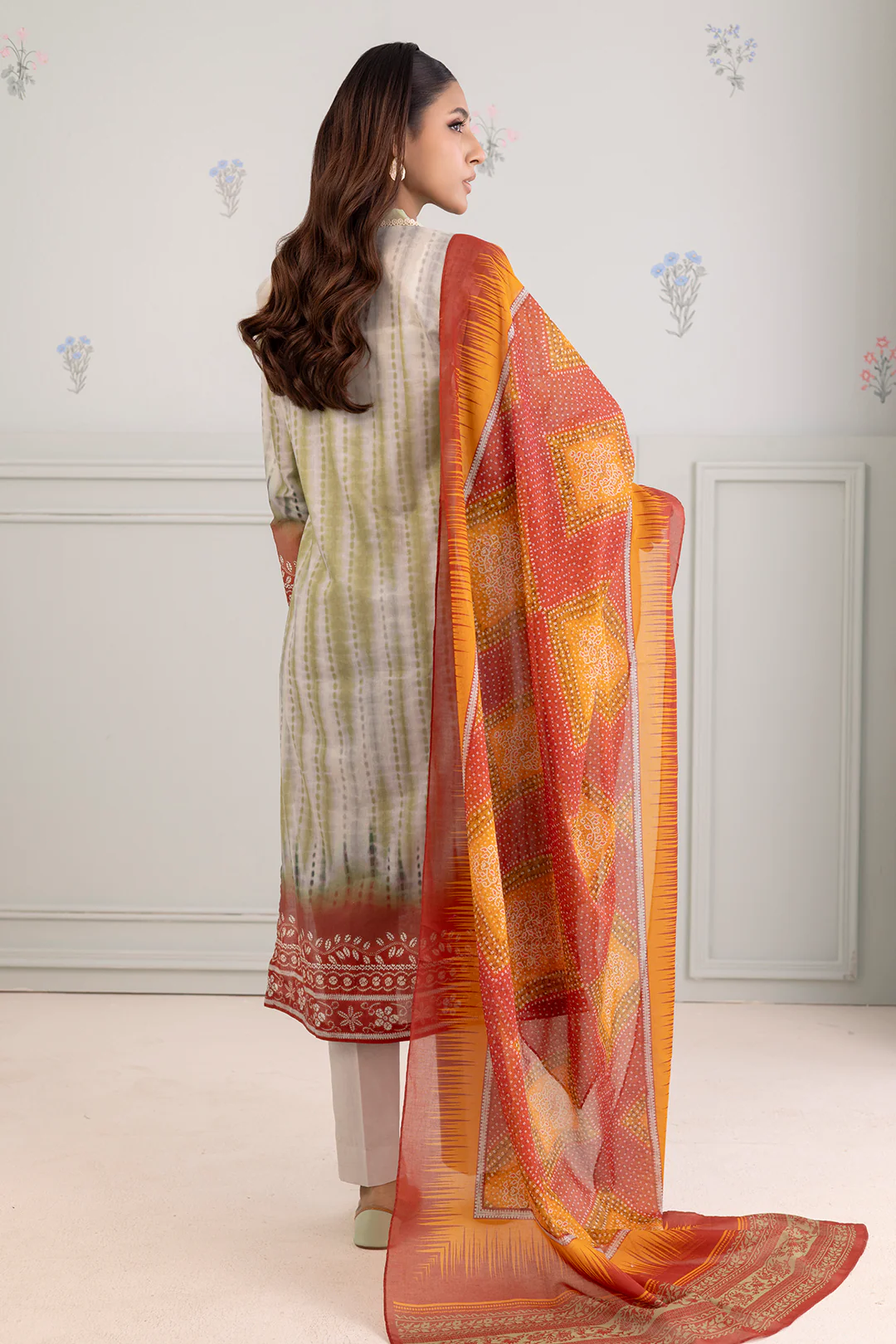 Embroidered Shirt Dupatta - 0375 - Image 5
