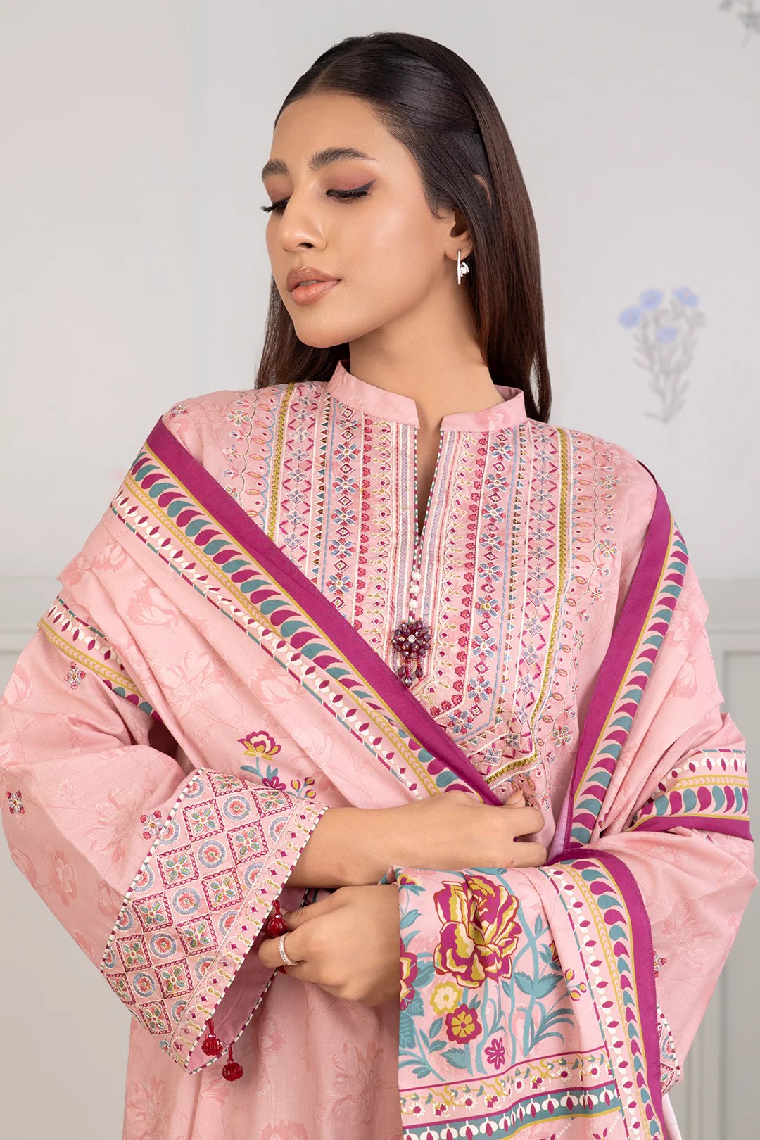 Embroidered Shirt Dupatta - 0420