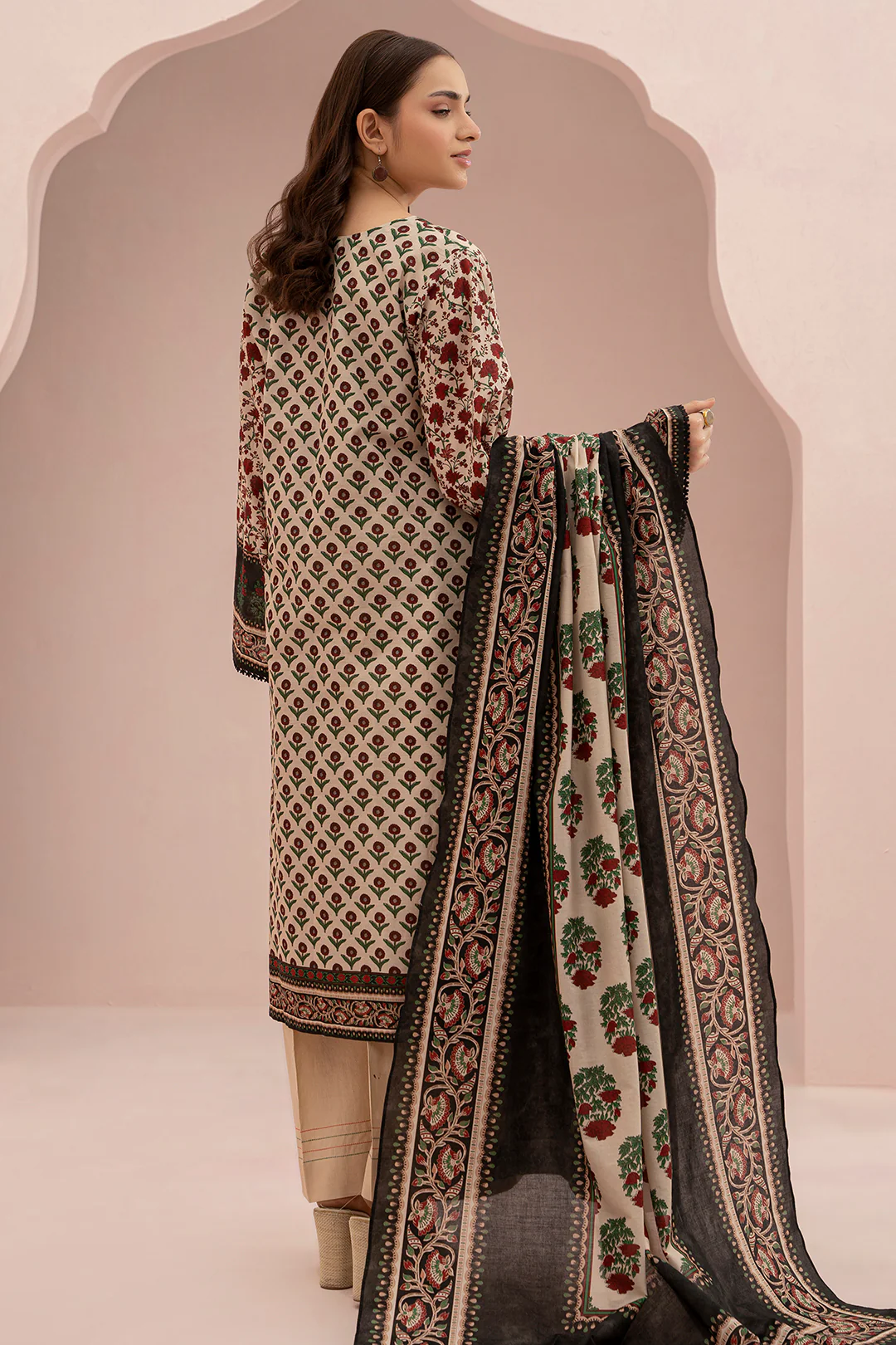 Embroidered Shirt Dupatta - 0489 - Image 6
