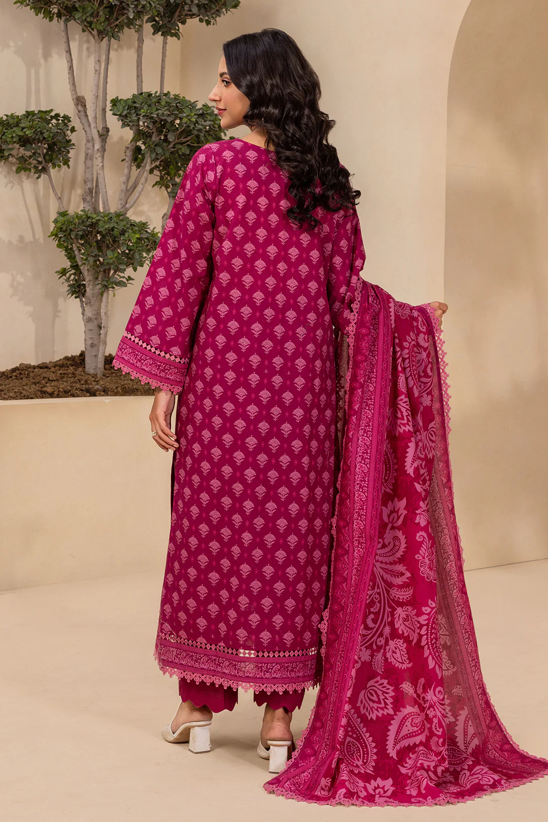 Embroidered Shirt Dupatta - 0407 - Image 10