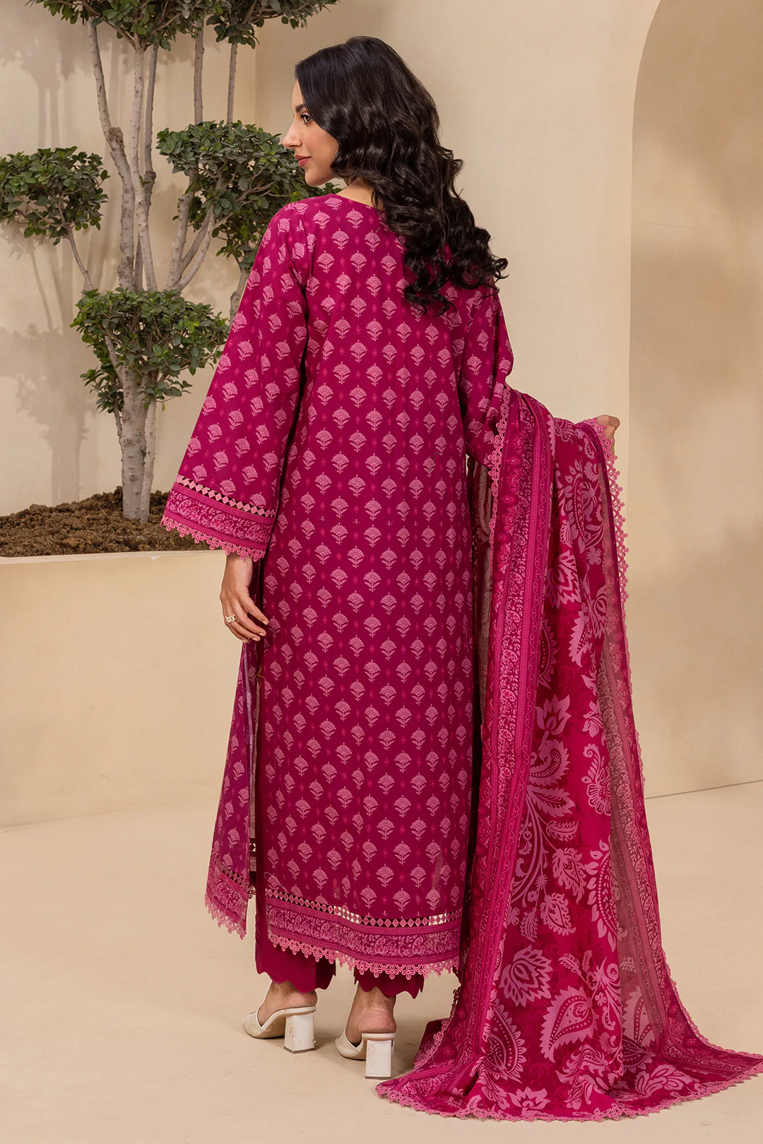Embroidered Shirt Dupatta - 0407 - Image 11