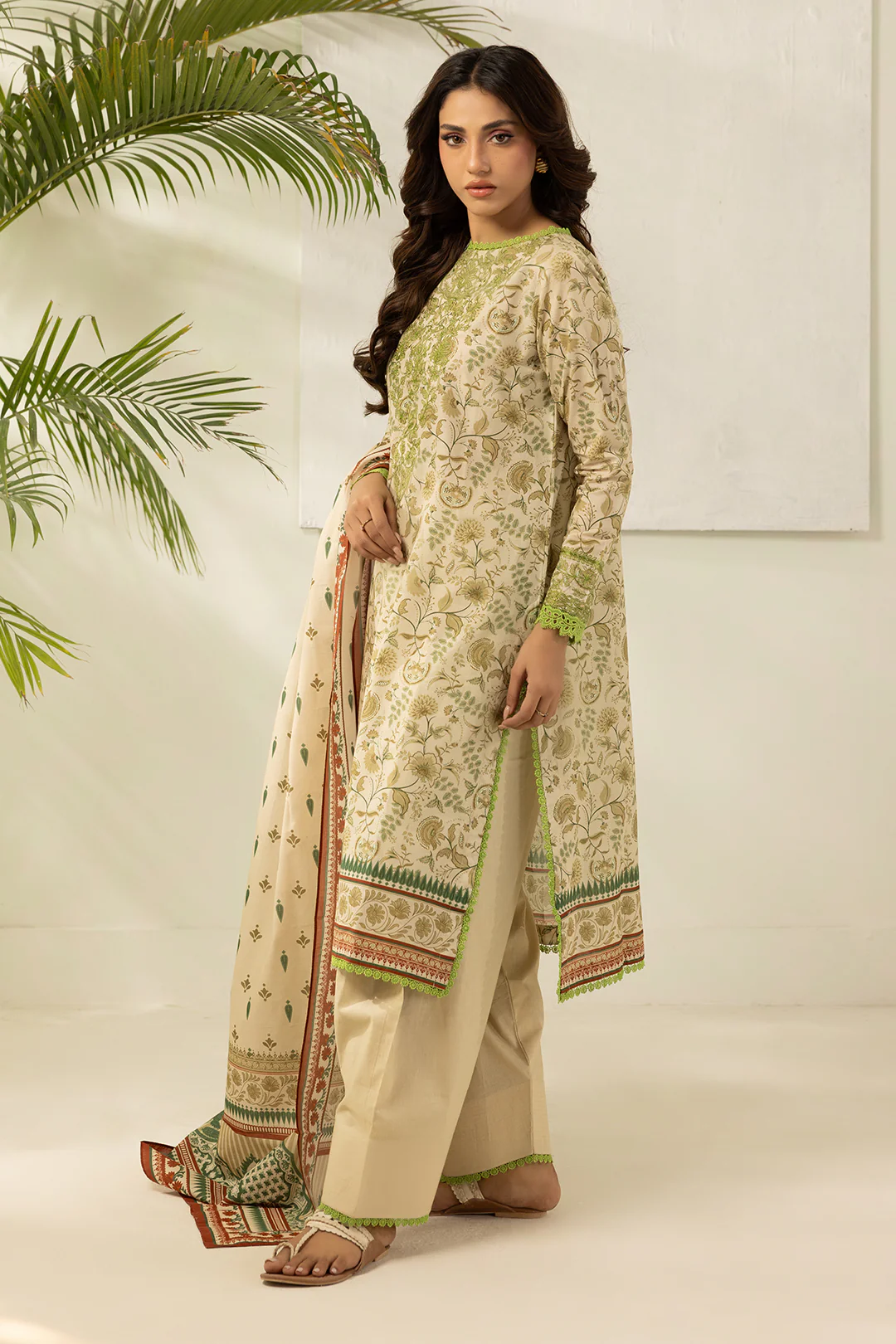 Embroidered Shirt Dupatta - 0467 - Image 6