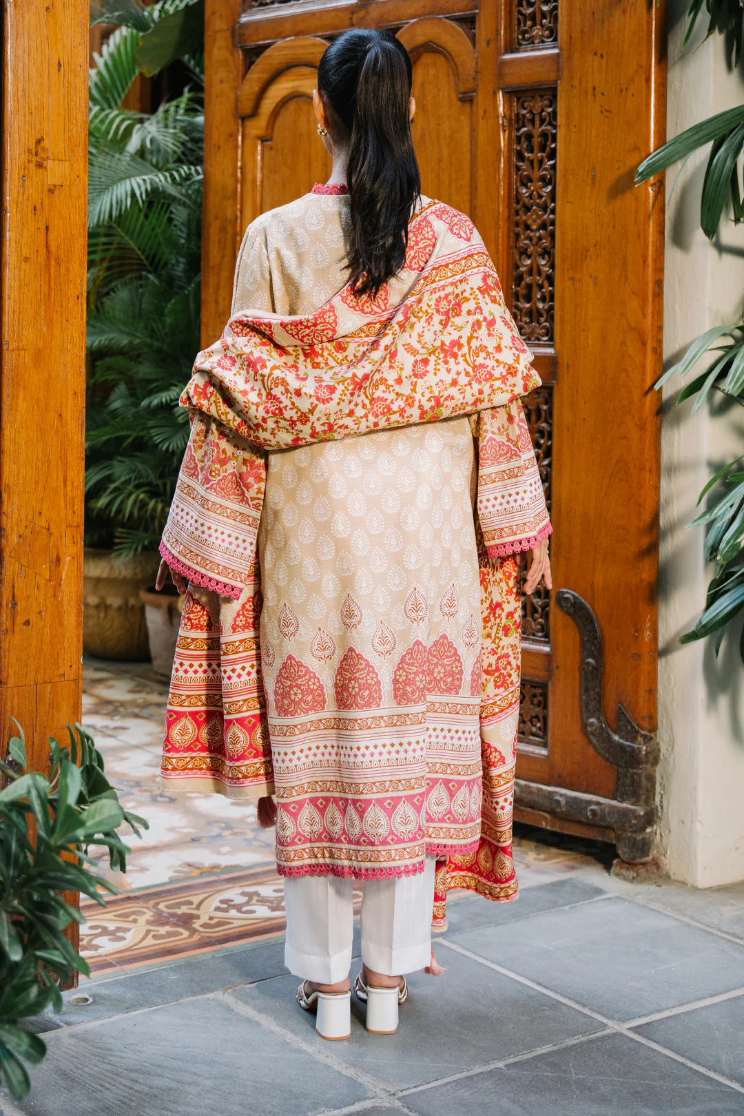 Embroidered Shirt Dupatta - 0179 - Image 5