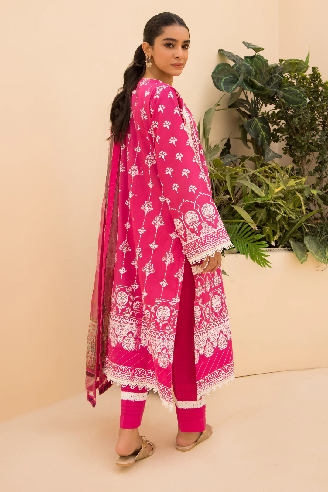 Embroidered Shirt Shalwar Dupatta - 0161 - Image 5