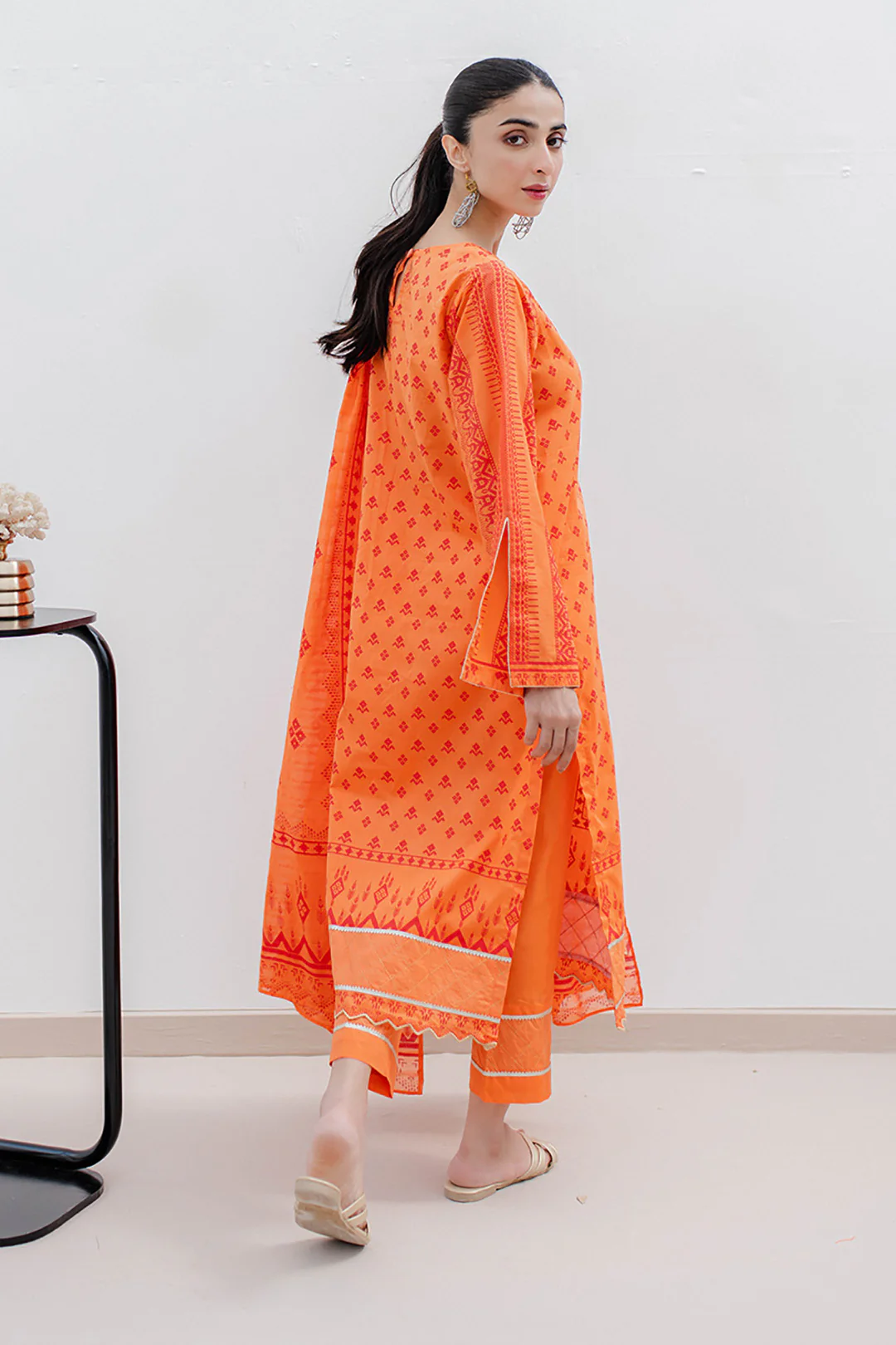 Embroidered Shirt Shalwar Dupatta - 0179 - Image 3