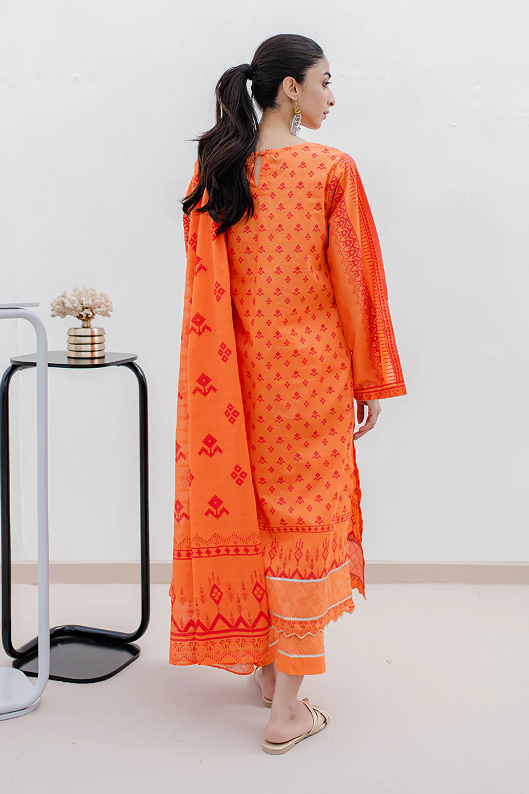 Embroidered Shirt Shalwar Dupatta - 0179 - Image 5