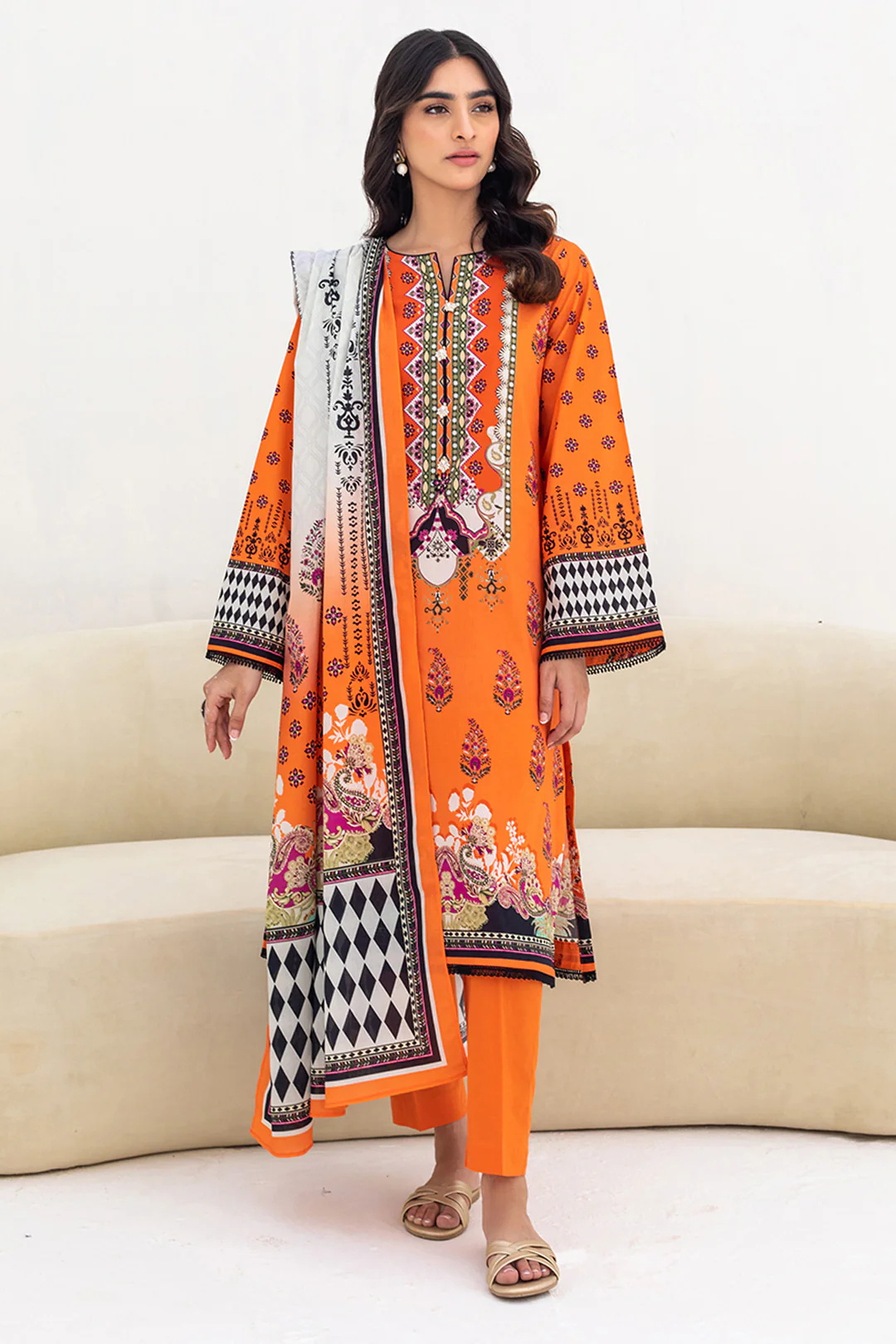Shirt Shalwar Dupatta - 0241 - Image 3