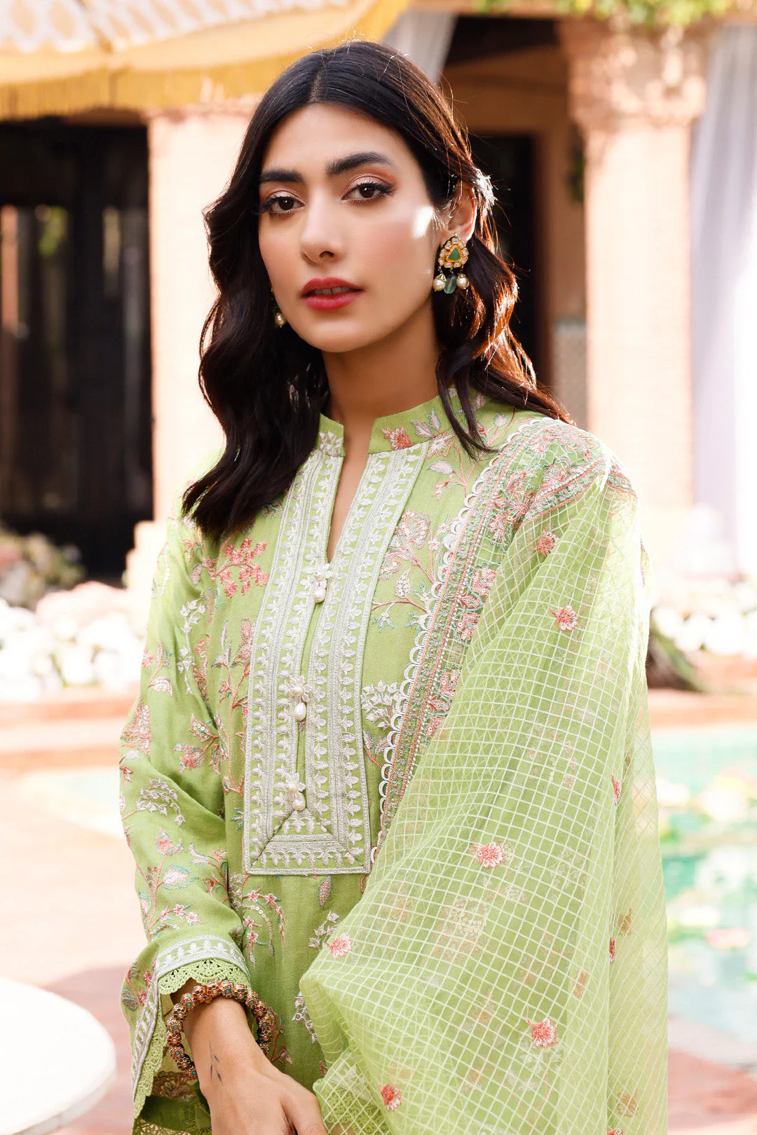 Embroidered Shirt Shalwar Dupatta - 0290
