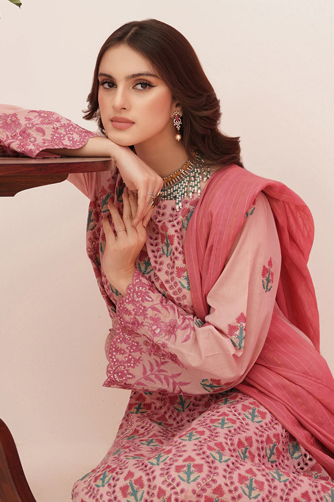 Embroidered Shirt Shalwar Dupatta - 0367