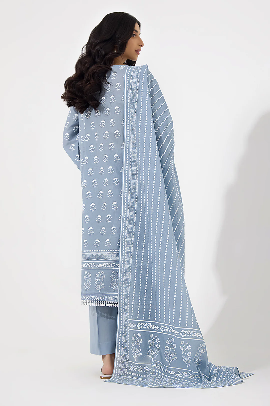Embroidered Shirt Shalwar Dupatta - 0423 - Image 5