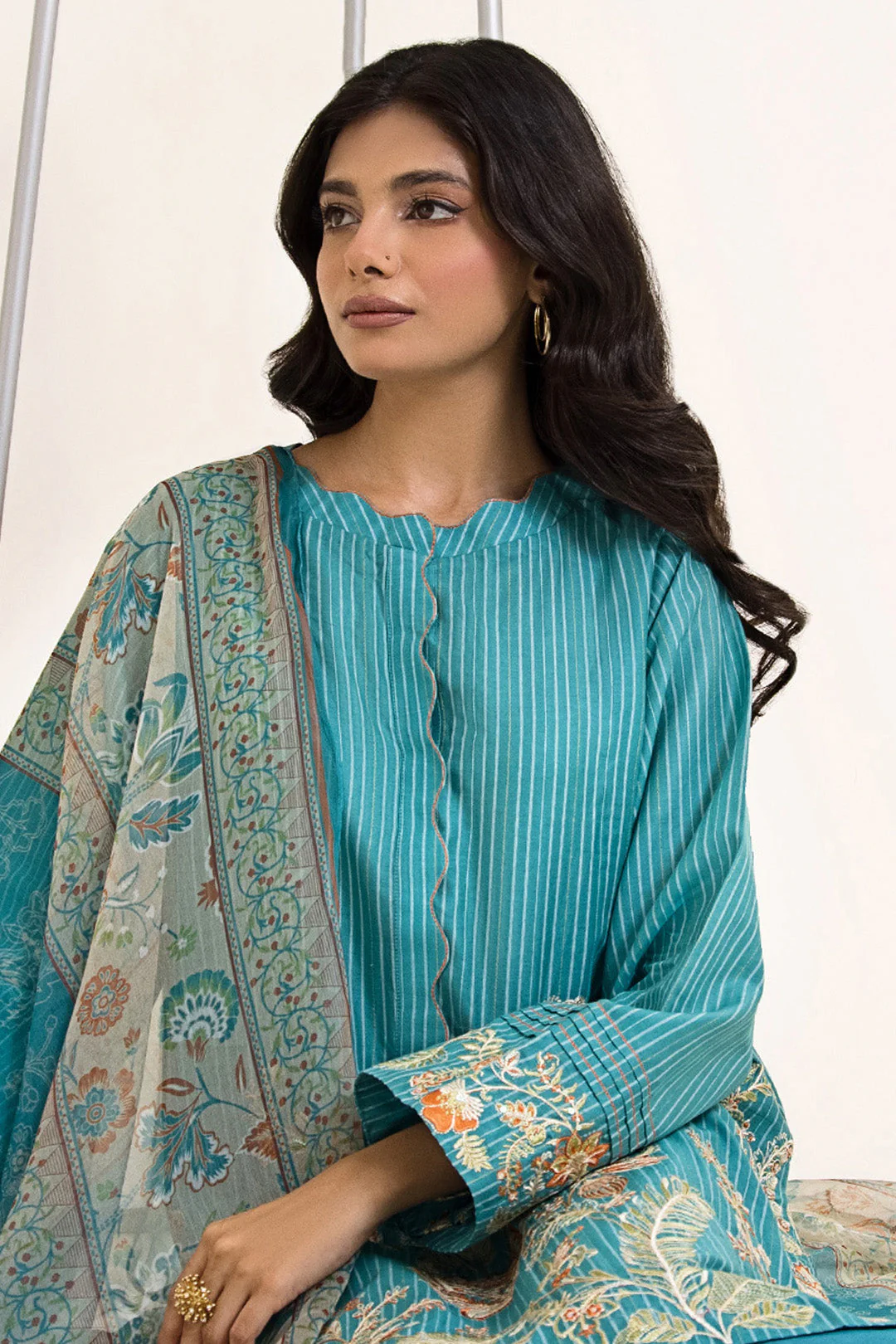 Embroidered Shirt Shalwar Dupatta - 0431