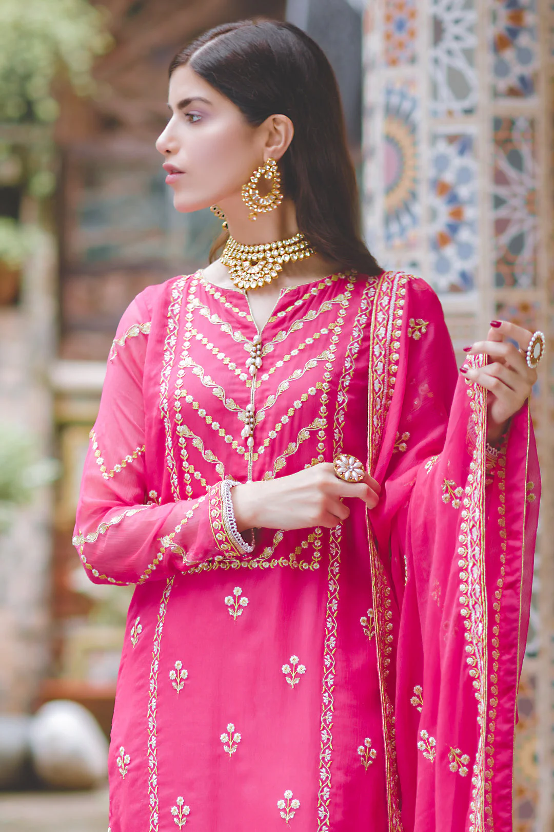 Embroidered Shirt Shalwar Dupatta - 0446