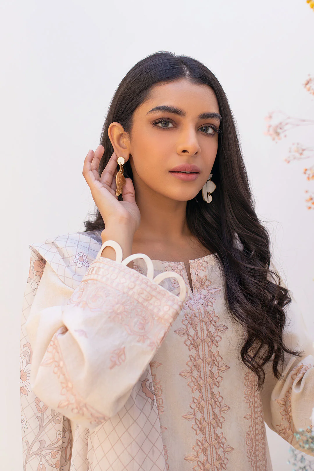 Embroidered Shirt Shalwar Dupatta - 0470 - Image 5