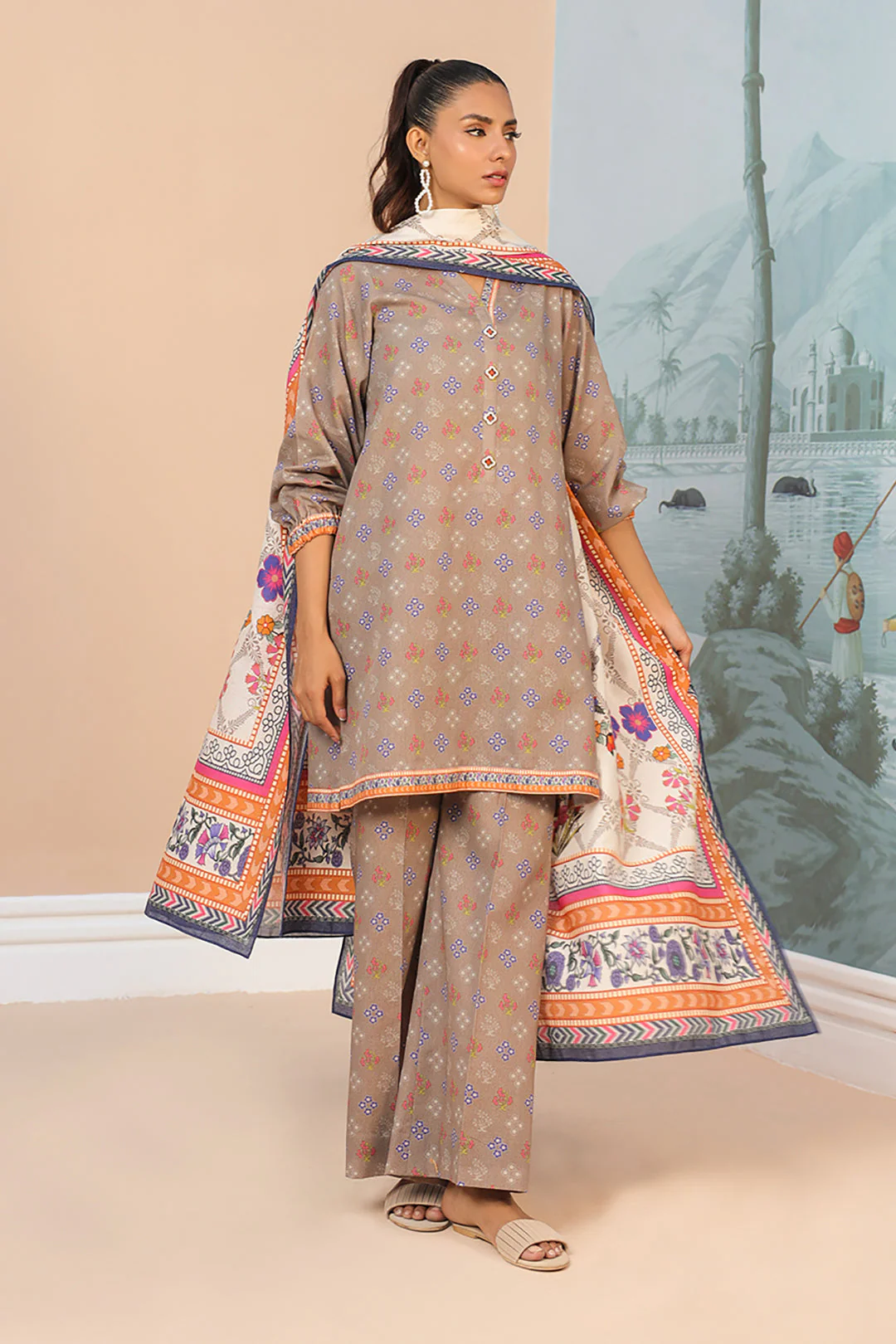 Shirt Shalwar Dupatta - 0827 - Image 3