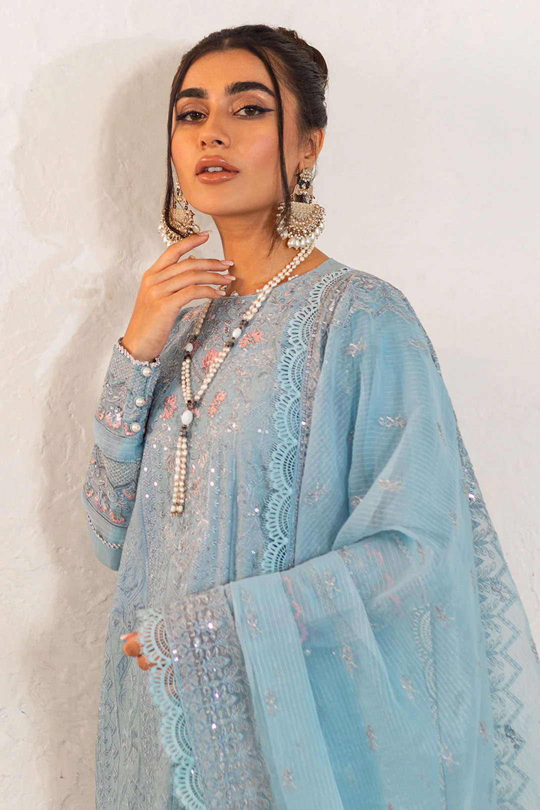 Embroidered Shirt Shalwar Dupatta - 0317 - Image 11