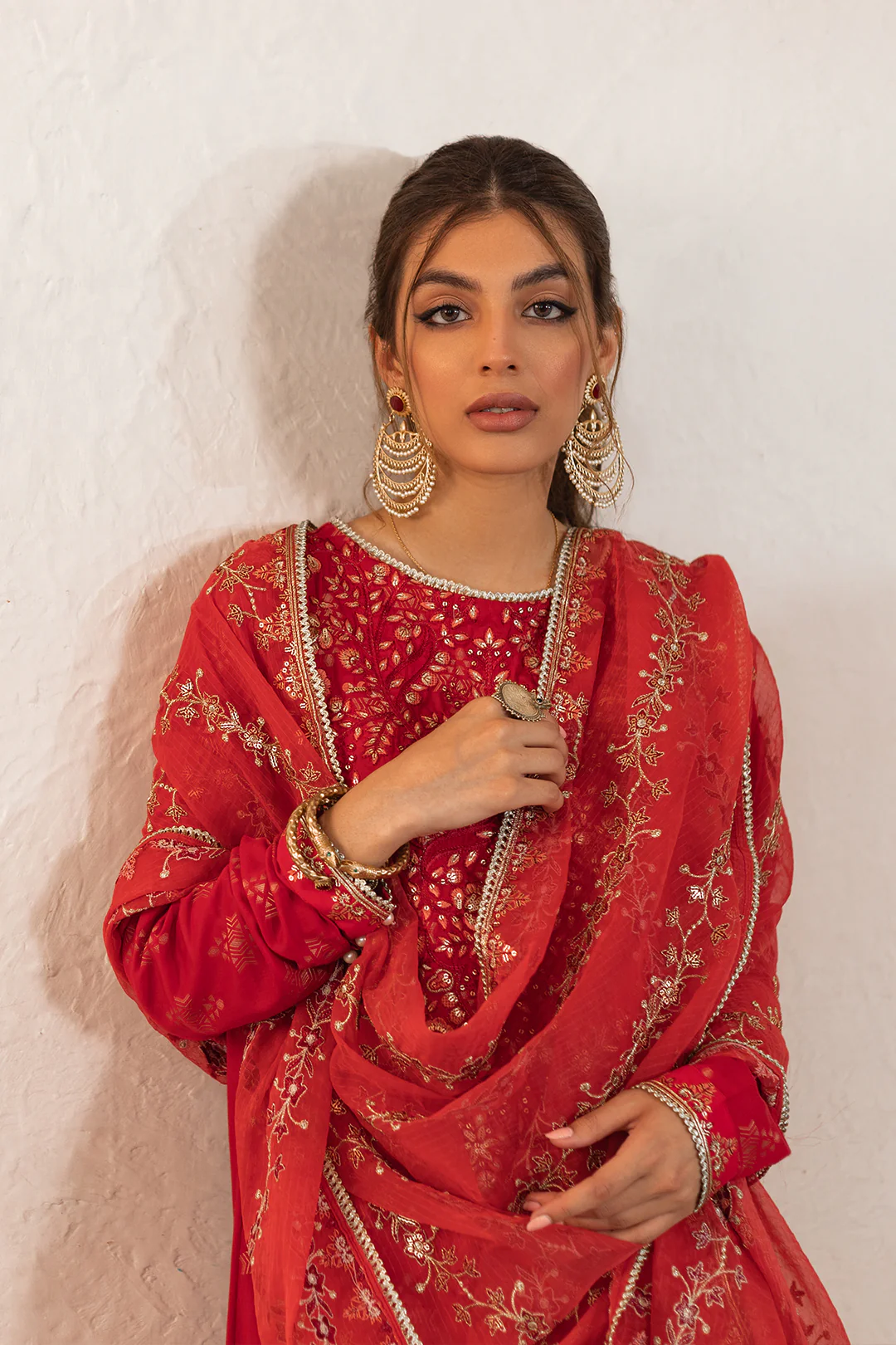 Embroidered Shirt Shalwar Dupatta - 0325 - Image 11