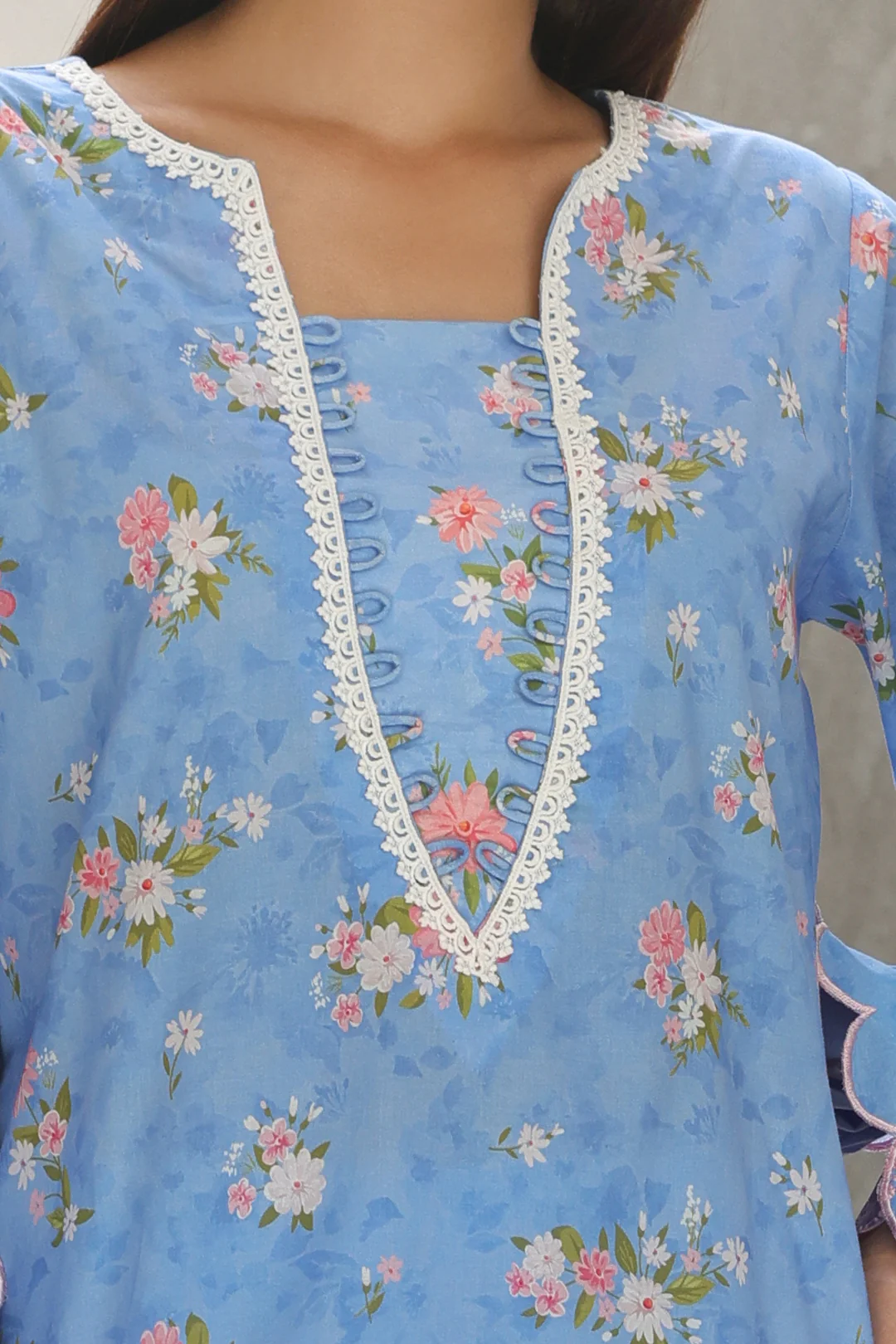 Embroidered Shirt Shalwar Dupatta - 0068 - Image 4