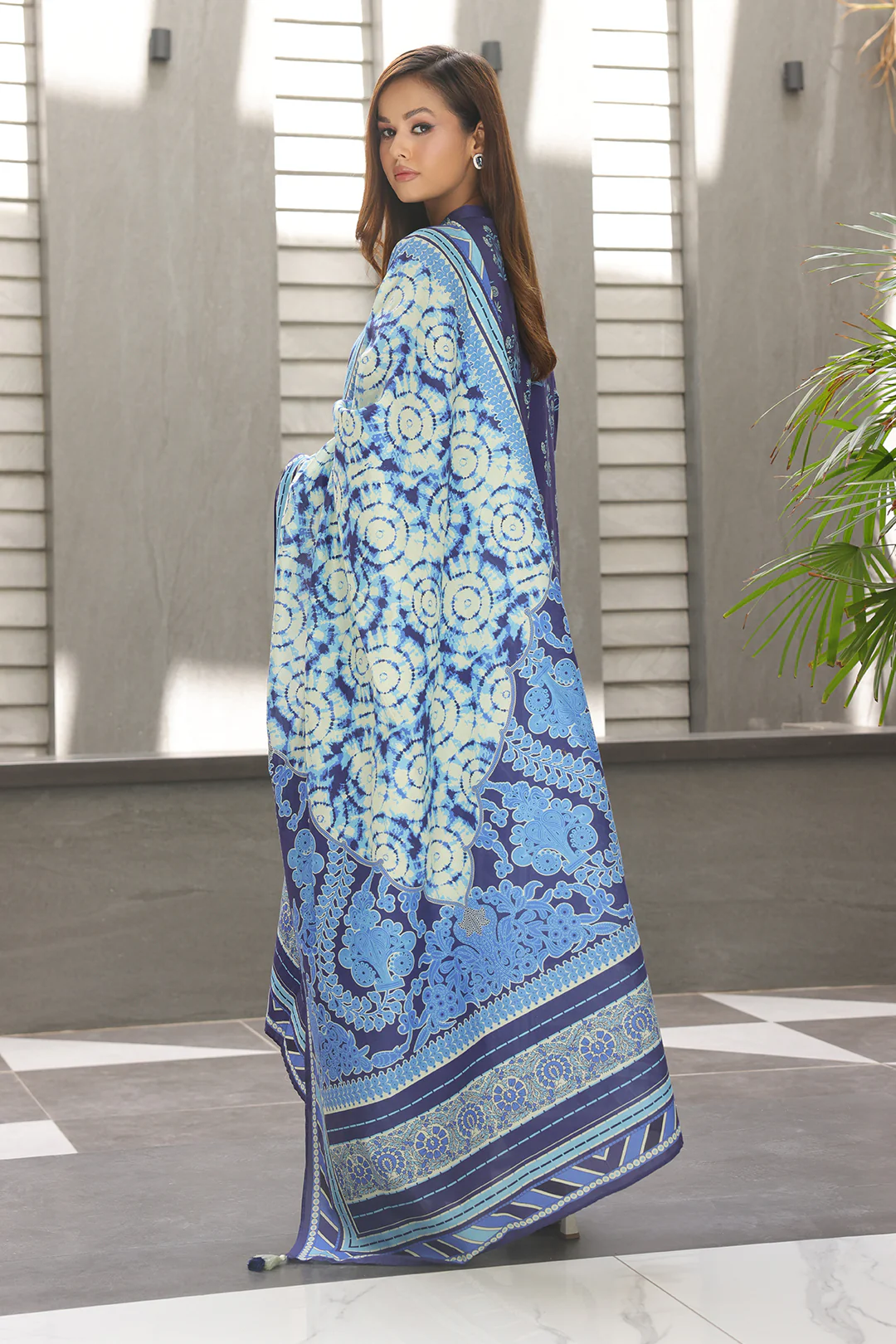 Embroidered Shirt Shalwar Dupatta - 0072 - Image 5