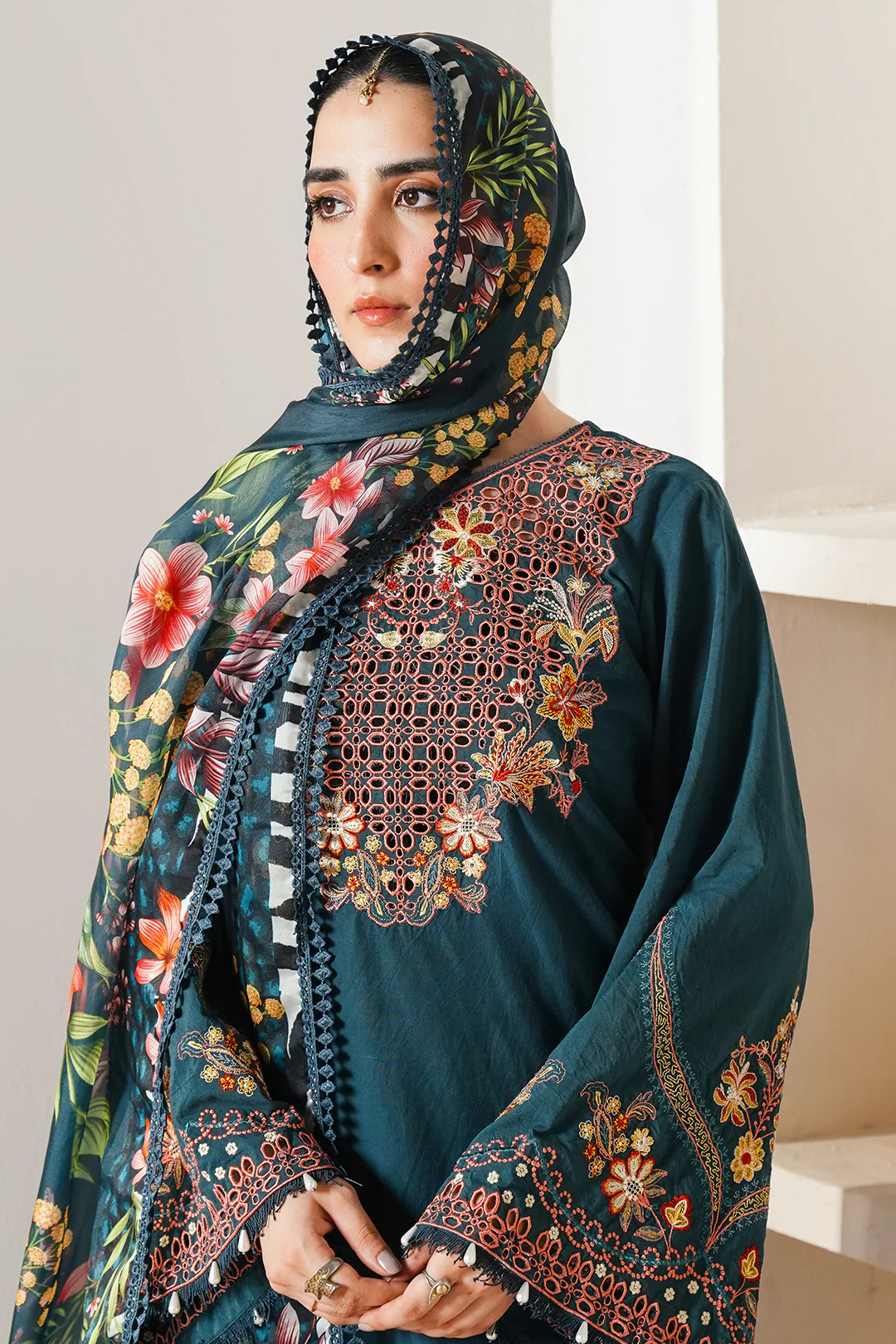 Embroidered Shirt Shalwar Dupatta - 0088