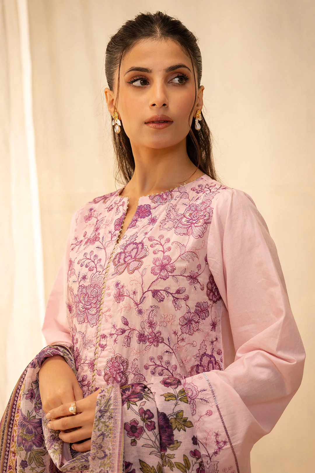 Embroidered Shirt Shalwar Dupatta - 0647