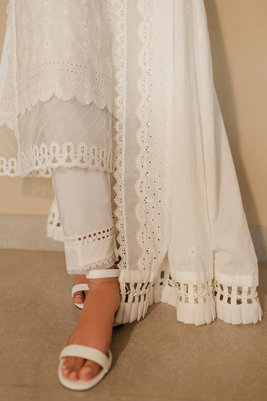 Embroidered Shirt Shalwar Dupatta - 0704 - Image 6