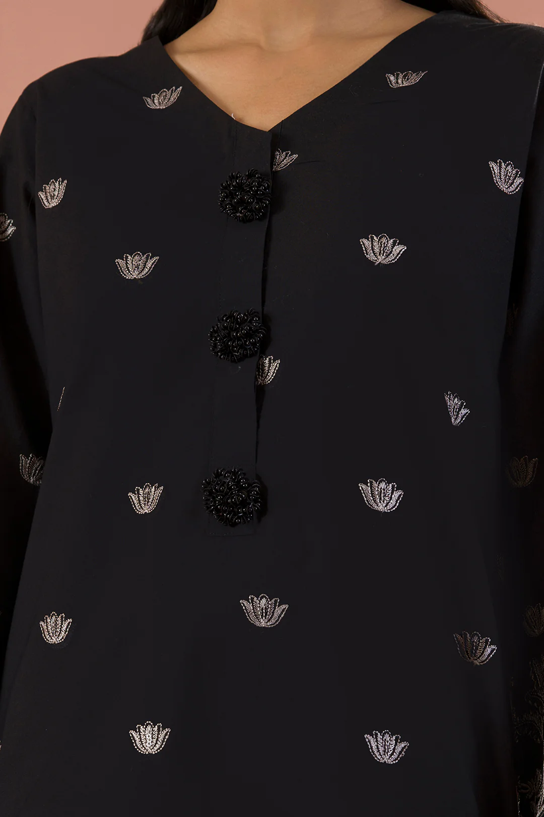 Embroidered Shirt Shalwar Dupatta - 0065 - Image 5