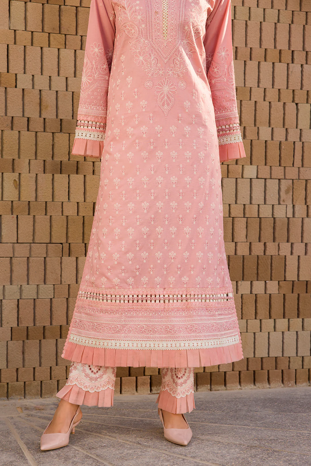 Embroidered Shirt Shalwar Dupatta - 0072 - Image 13