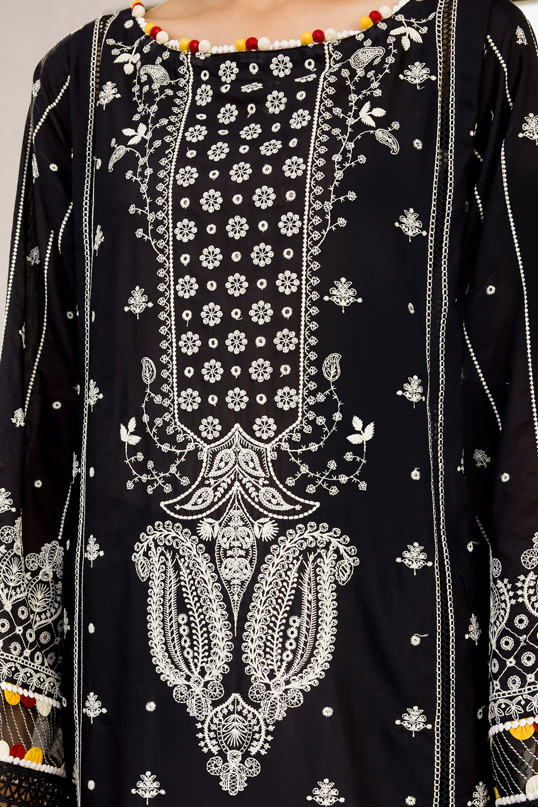 Embroidered Shirt Shalwar Dupatta - 0080 - Image 13