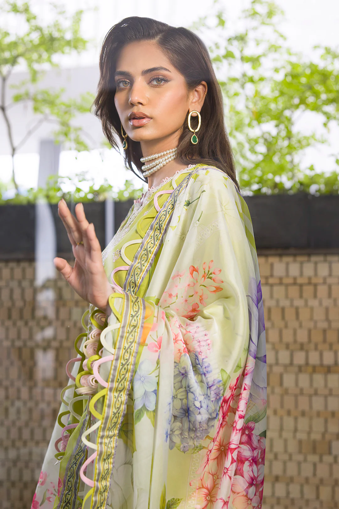 Embroidered Shirt Shalwar Dupatta - 0081 - Image 11