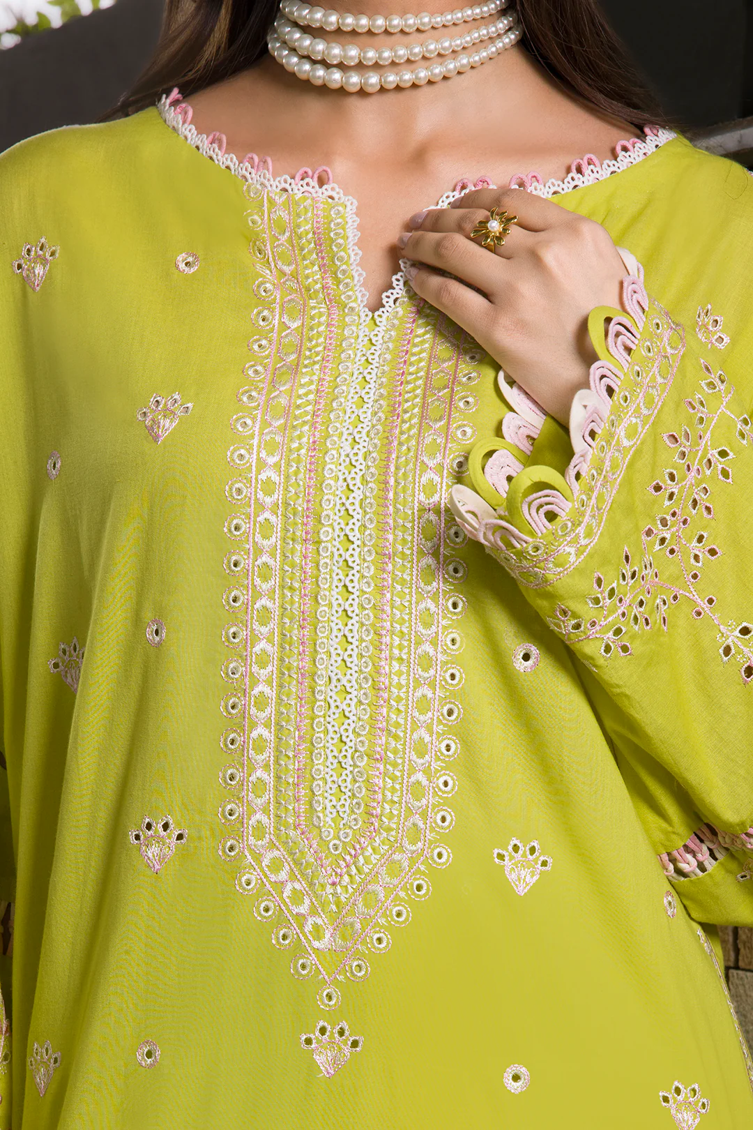 Embroidered Shirt Shalwar Dupatta - 0081 - Image 13