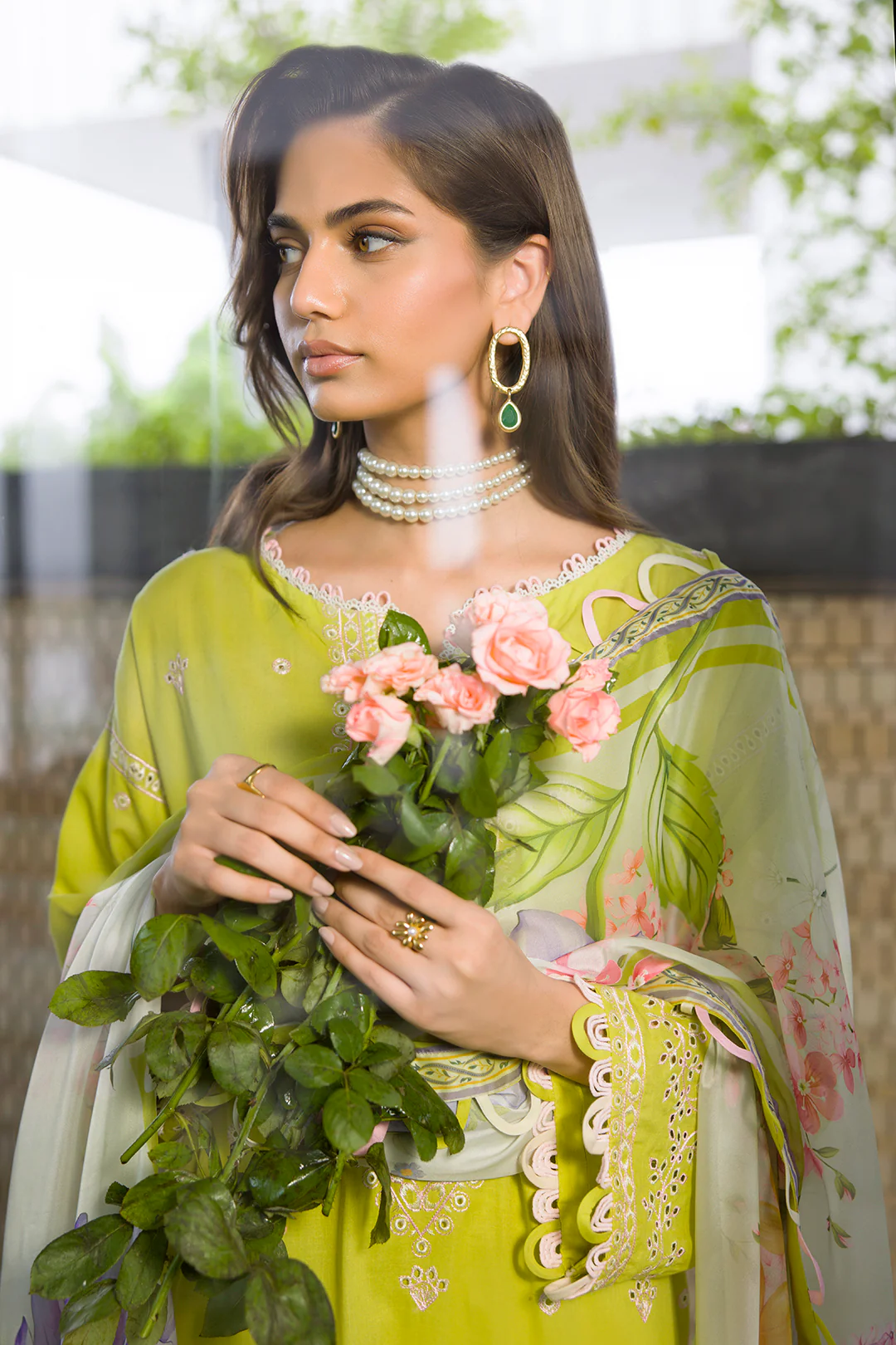 Embroidered Shirt Shalwar Dupatta - 0081 - Image 4