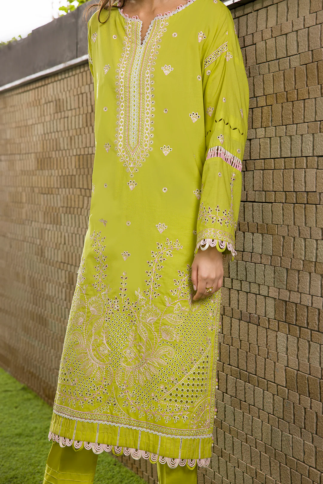 Embroidered Shirt Shalwar Dupatta - 0081 - Image 5