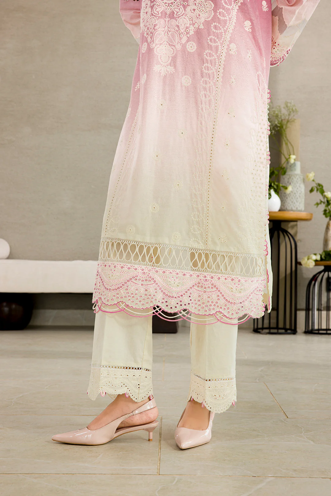 Embroidered Shirt Shalwar Dupatta - 0083 - Image 13