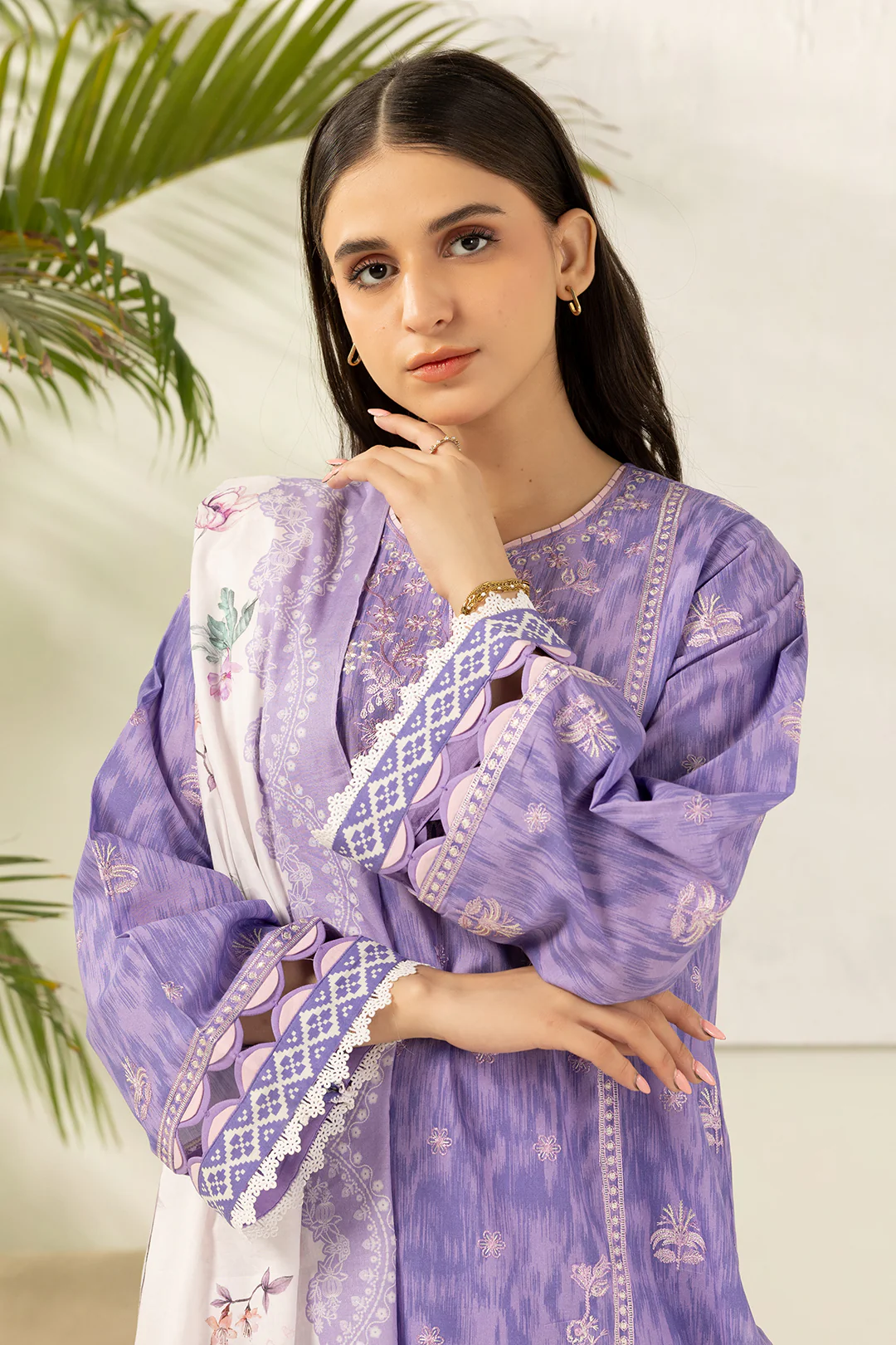 Embroidered Shirt Shalwar Dupatta - 0207