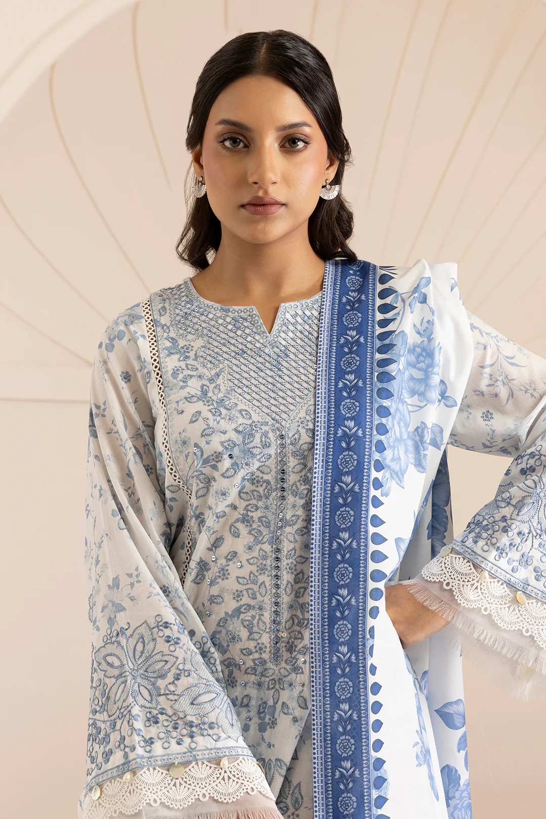 Embroidered Shirt Shalwar Dupatta - 0213