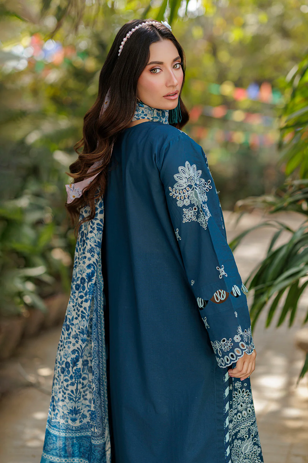 Embroidered Shirt Shalwar Dupatta - 4016 - Image 11