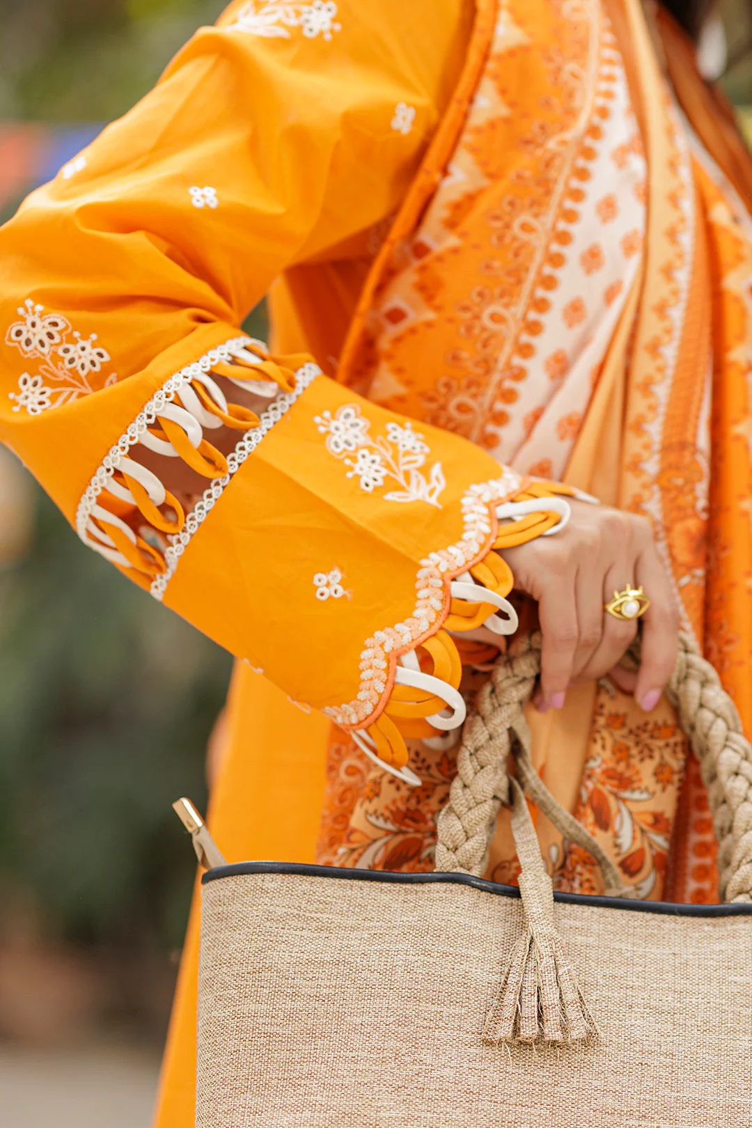 Embroidered Shirt Shalwar Dupatta - 4017 - Image 6
