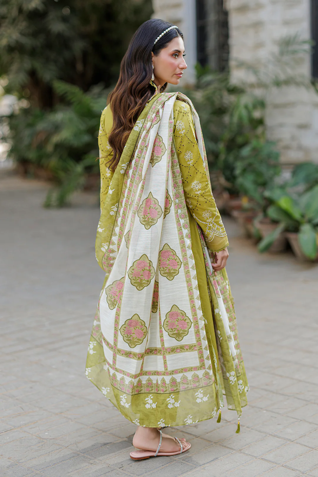 Embroidered Shirt Shalwar Dupatta - 4023 - Image 7