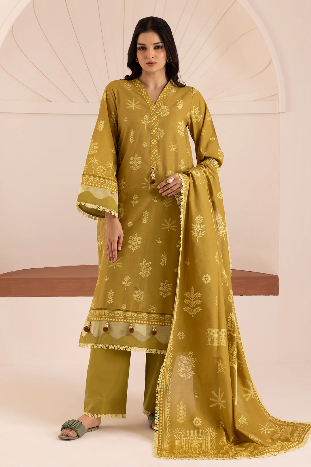 Shirt Shalwar Dupatta - 0200 - Image 4