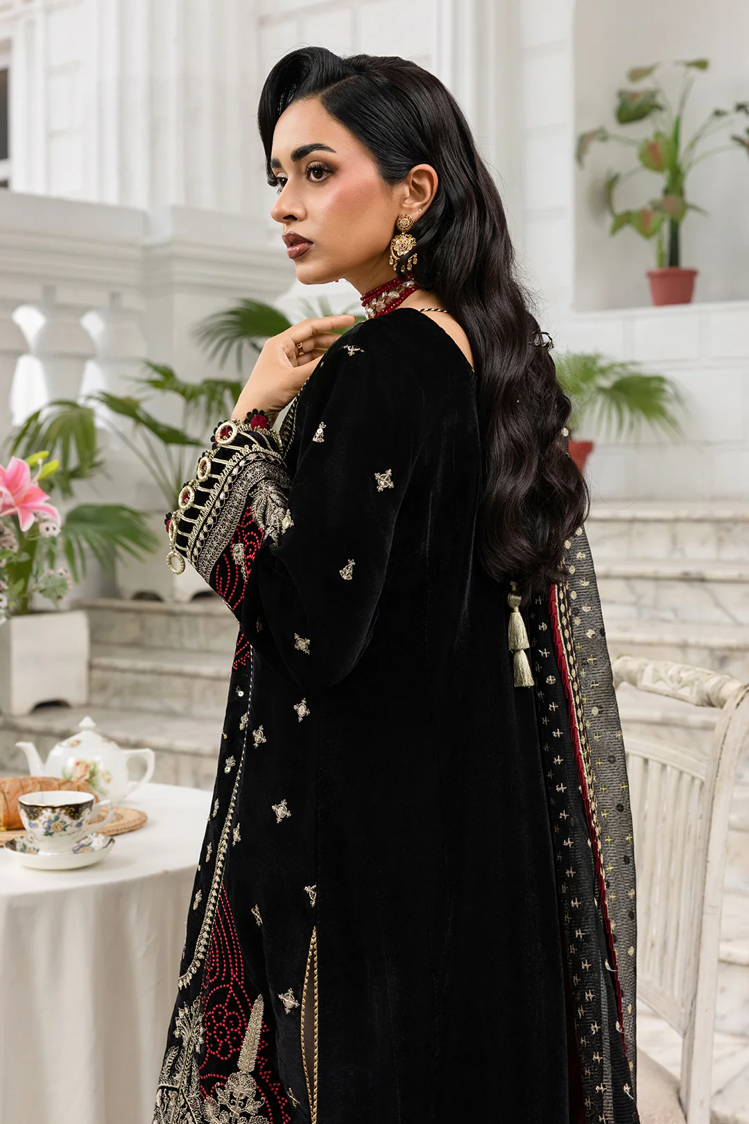 Embroidered Shirt Shalwar Dupatta - 4196 - Image 18