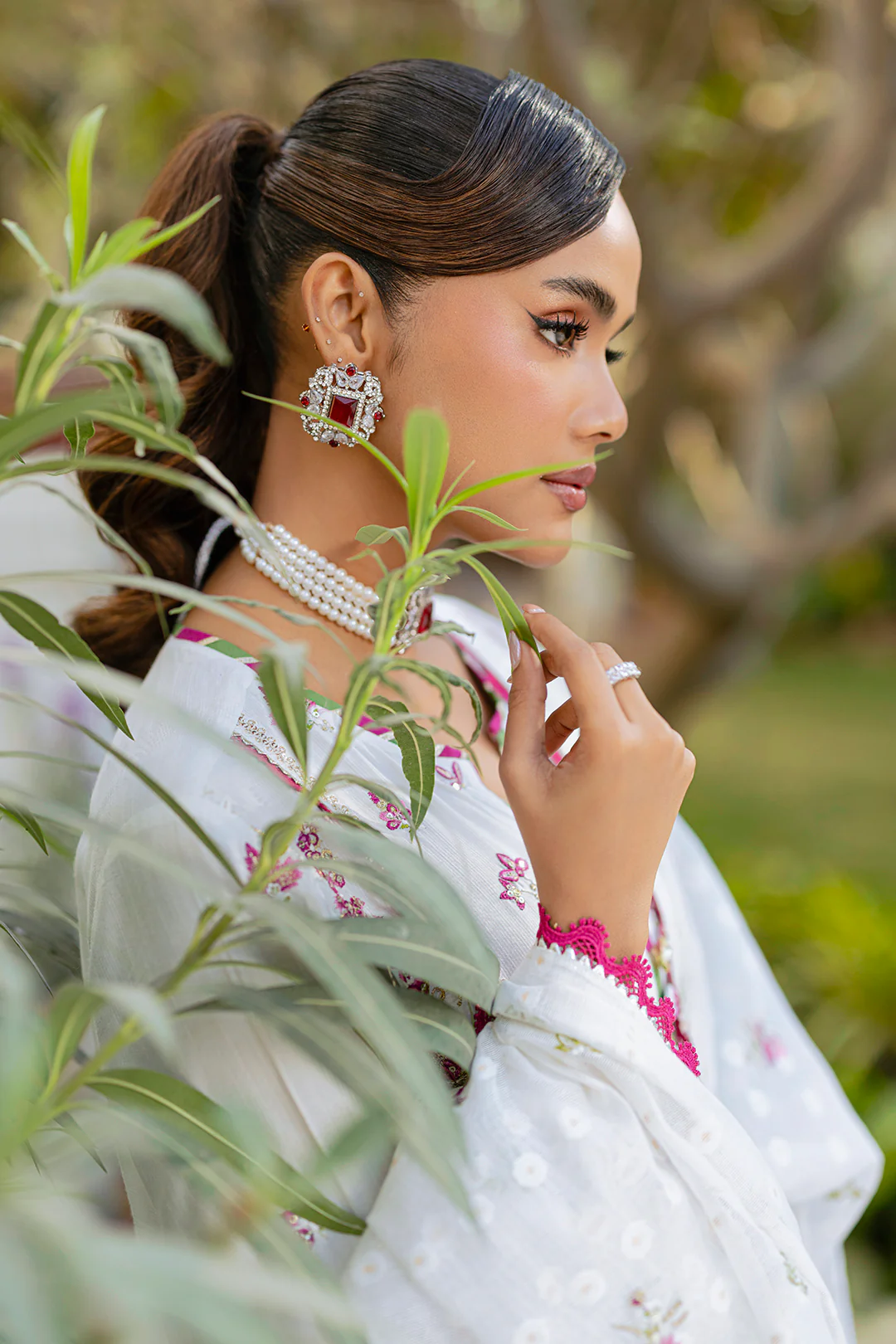 Embroidered Shirt Shalwar Dupatta - 4212 - Image 10