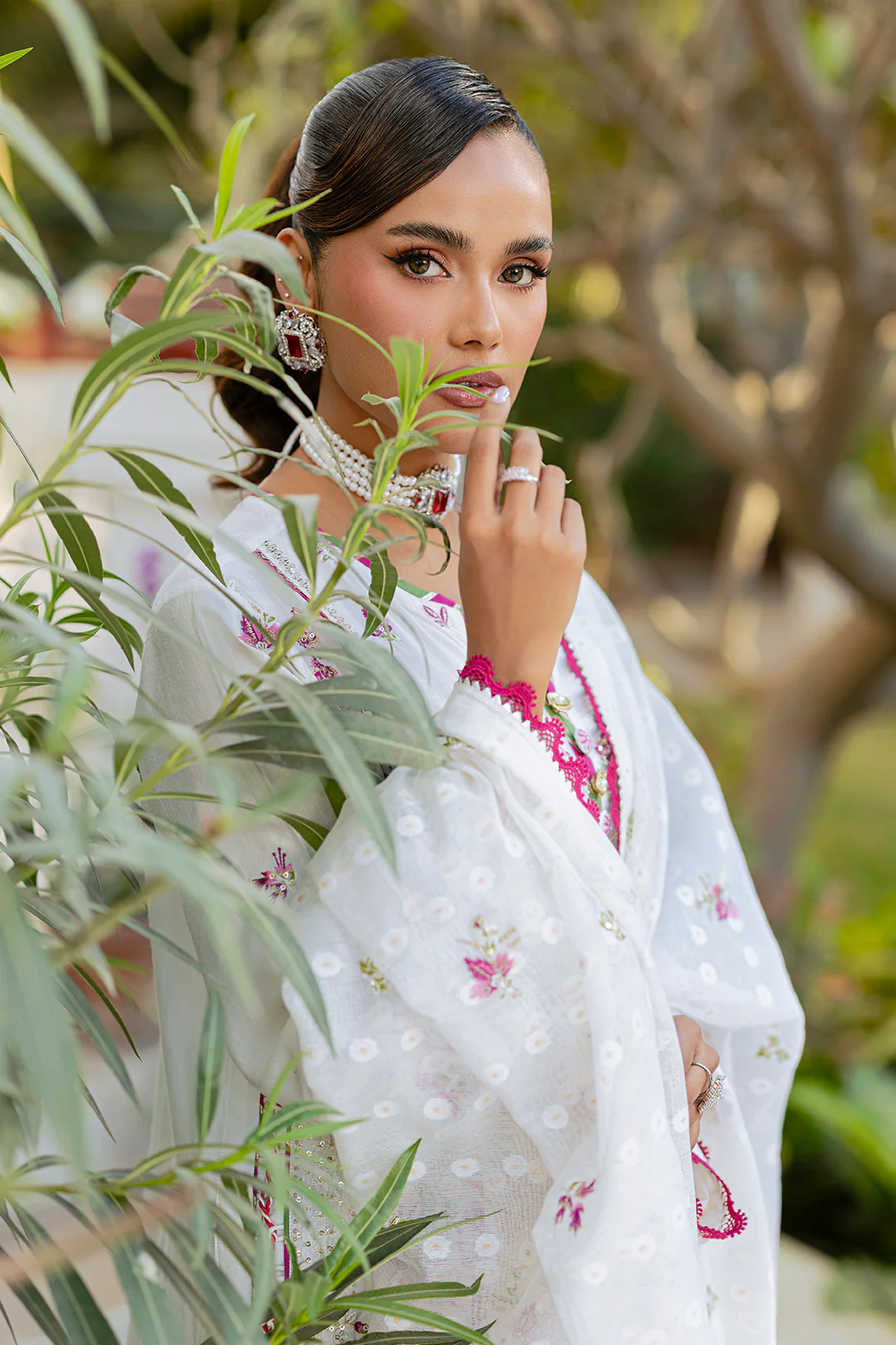 Embroidered Shirt Shalwar Dupatta - 4212 - Image 11