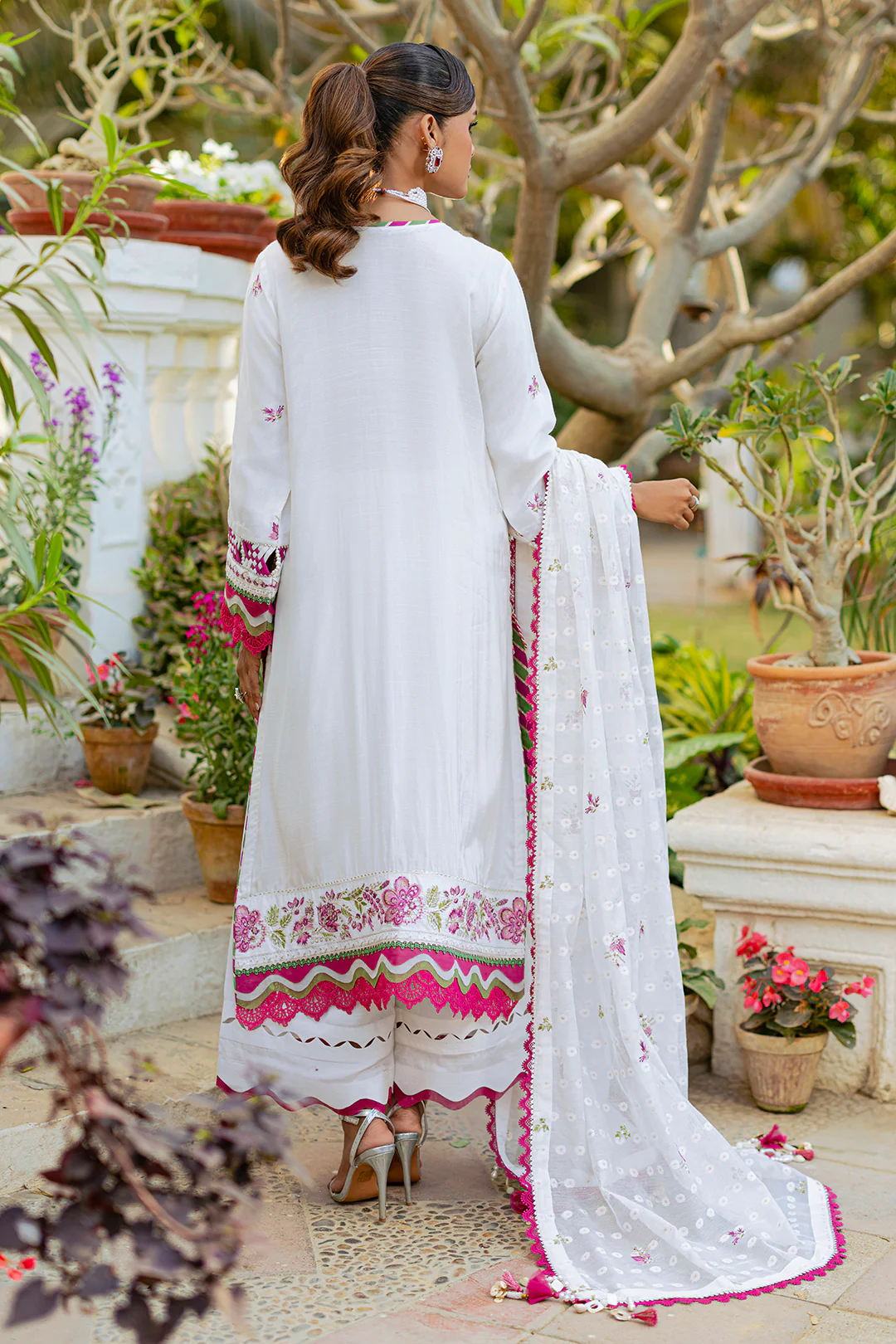 Embroidered Shirt Shalwar Dupatta - 4212 - Image 14