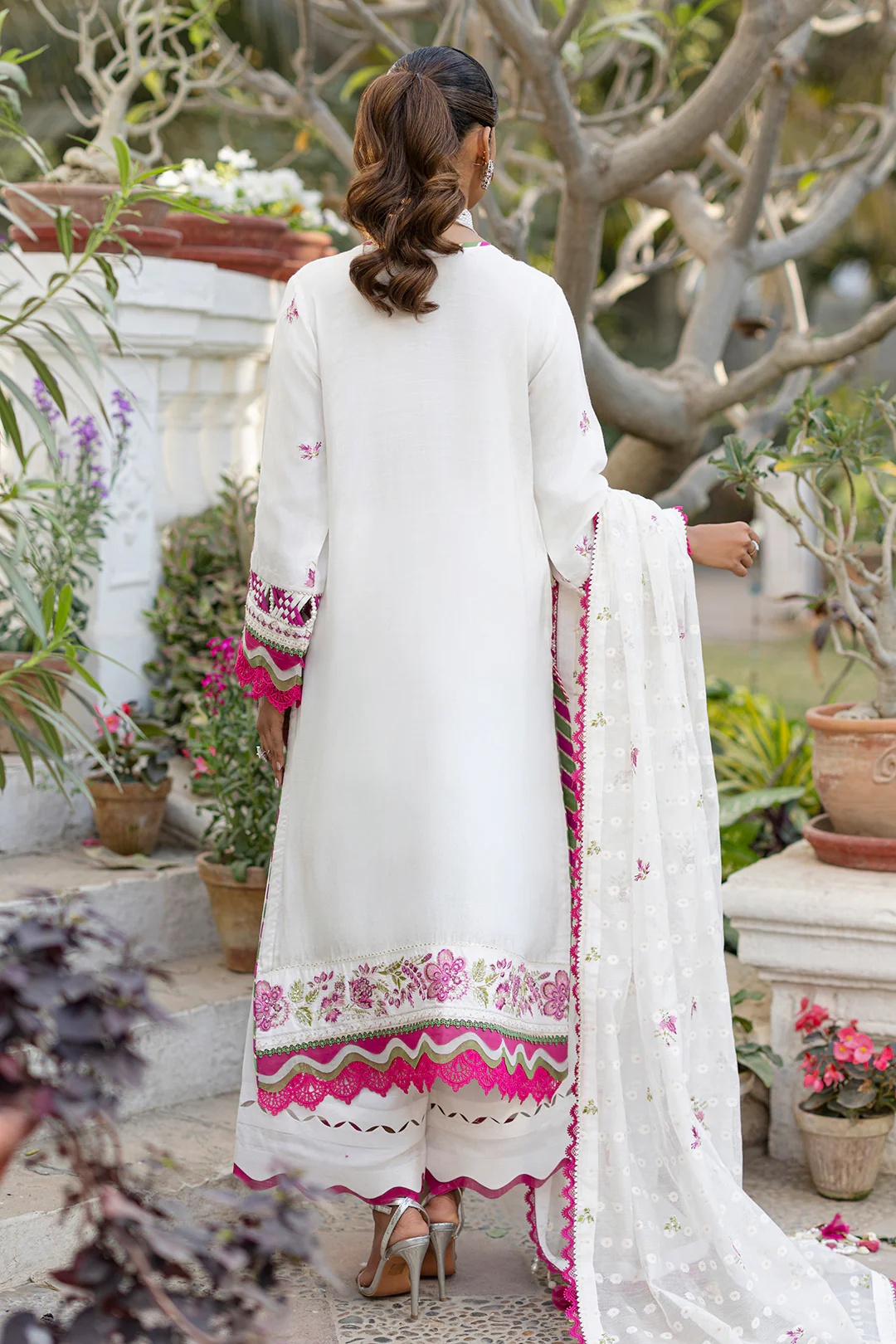 Embroidered Shirt Shalwar Dupatta - 4212 - Image 15