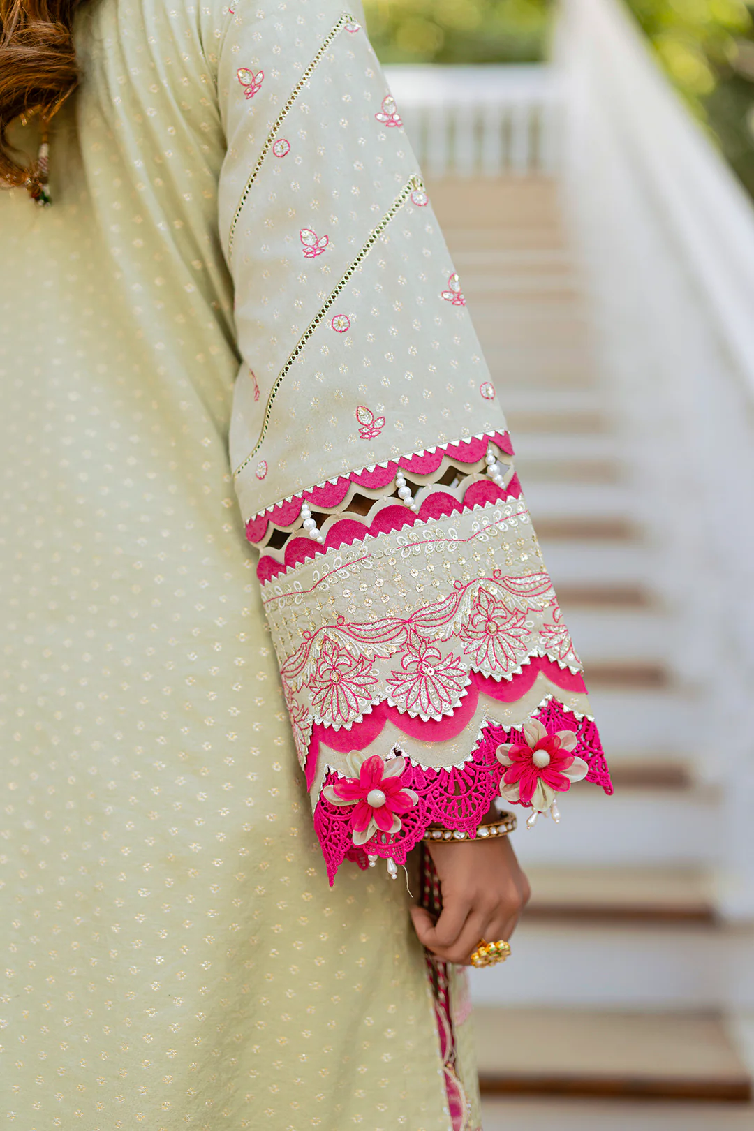 Embroidered Shirt Shalwar Dupatta - 4213 - Image 15