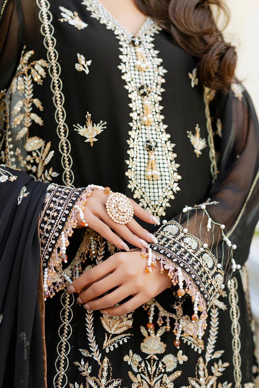 Embroidered Shirt Shalwar Dupatta - 4217 - Image 11